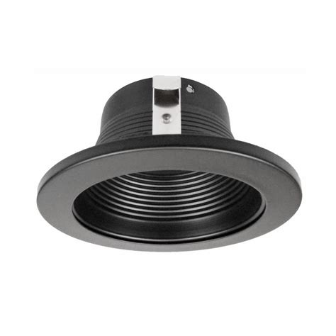 4 inch recessed baffle trim with metal bracket deep|baffle trim for recessed lighting.